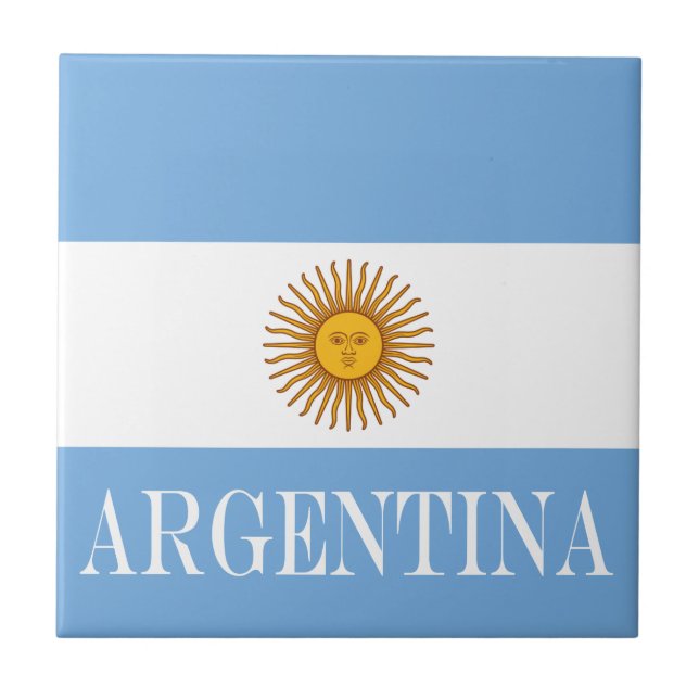 Carreau Drapeau argentin Bandera De Argentina (Devant)