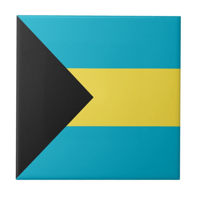 Carreau Drapeau bahamien (Devant)
