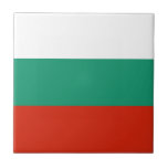 Carreau Drapeau Bulgarie tricolore<br><div class="desc">Drapeau de la Bulgarie: " Съединението прави силата " → L'union fait la force !
Il se compose de trois bandes horizontales: blanc,  vert et rouge. Le blanc symbolise la paix,  le vert la fertilité des terres bulgares et le rouge le courage du peuple.</div>