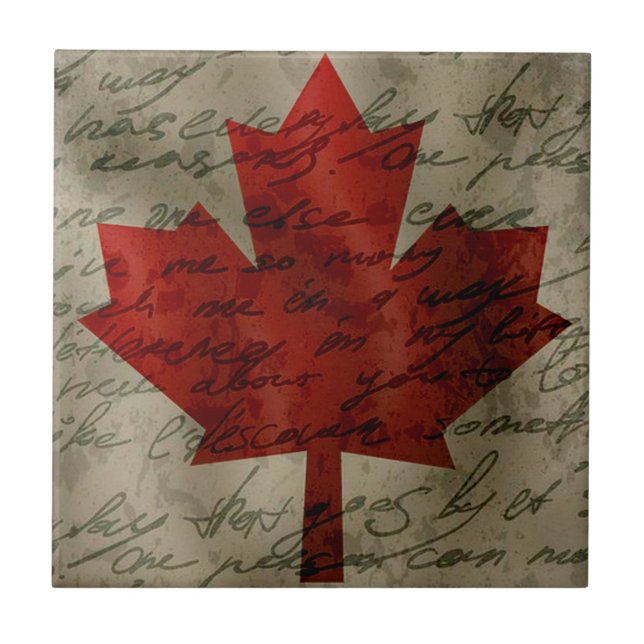 Carreau Drapeau canadien (Devant)