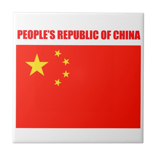 Carreau Drapeau Chine haute qualité (Devant)
