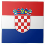 Carreau Drapeau croate<br><div class="desc">Ajoutez une touche de fierté croate à votre décor de maison avec notre carrelage exclusif avec le drapeau de la Croatie! Conçu avec une attention minutieuse aux détails, ce carrelage est plus qu’une simple pièce décorative, c’est une célébration du patrimoine et de la fierté culturelle de la Croatie. Le design...</div>