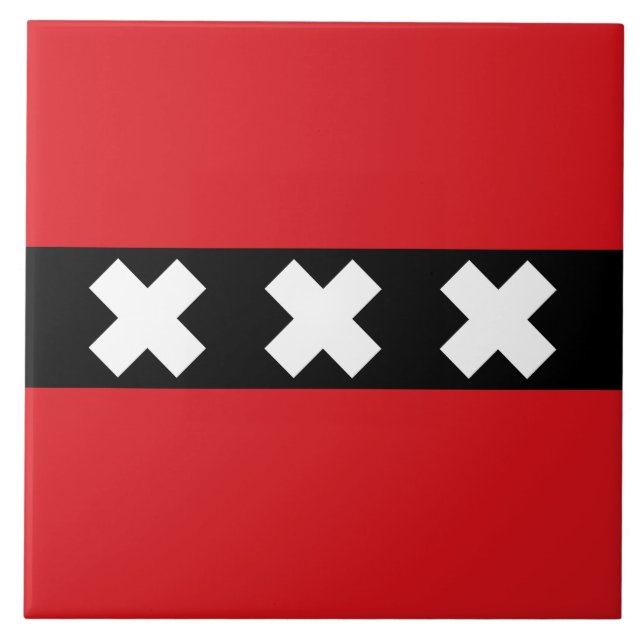 Carreau Drapeau d'Amsterdam (Devant)