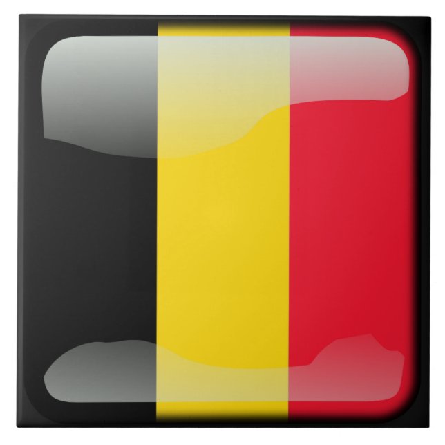 Carreau Drapeau de Belgique (Devant)