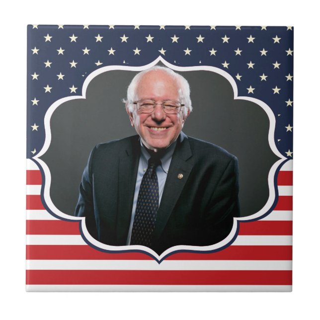 Carreau drapeau de bernie sanders (Devant)