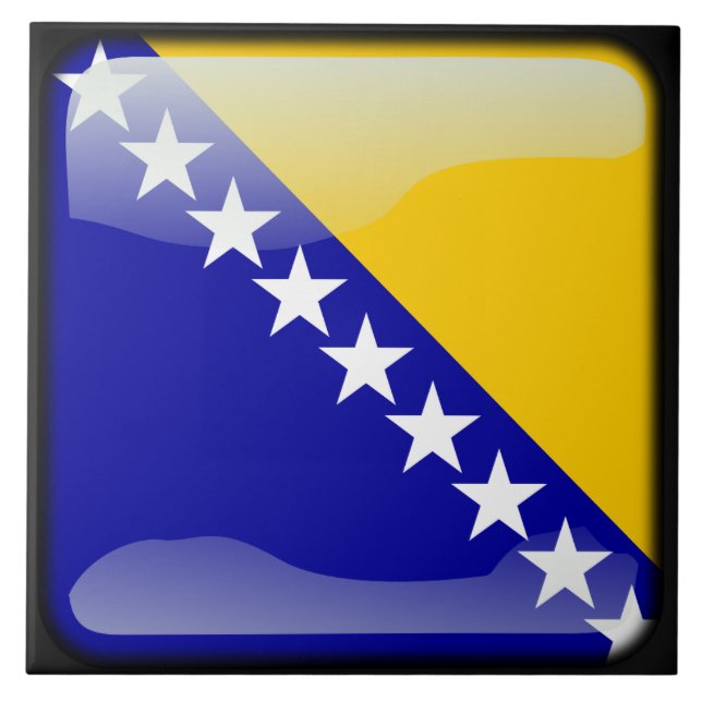Carreau Drapeau de Bosnie-Herzégovine (Devant)