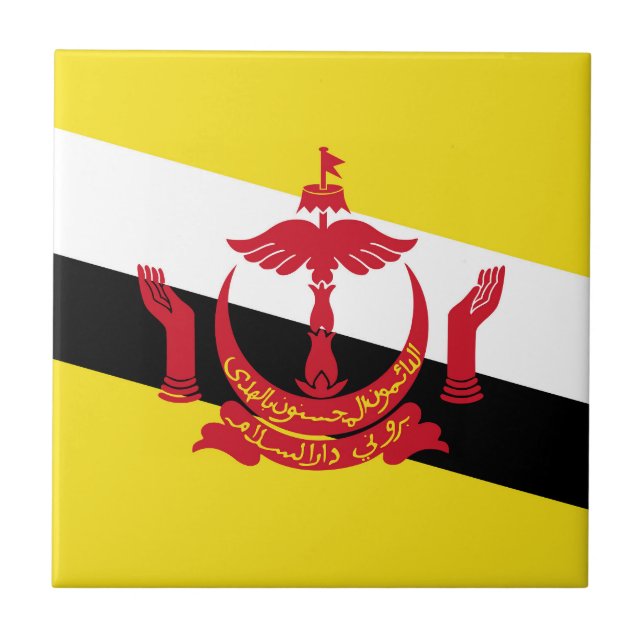 Carreau Drapeau de Brunei (Devant)