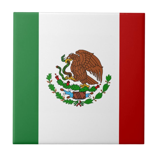 Carreau Drapeau de Cinco de Mayo au Mexique (Devant)