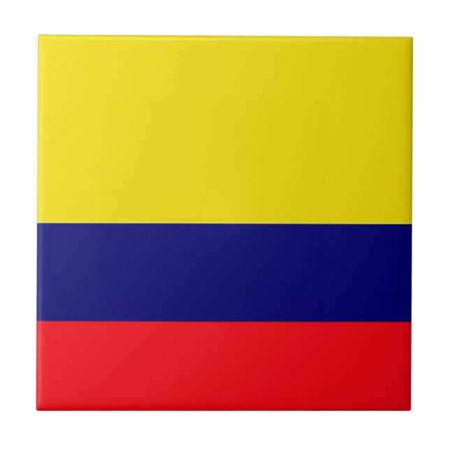 Carreau Drapeau de Colombie (Devant)
