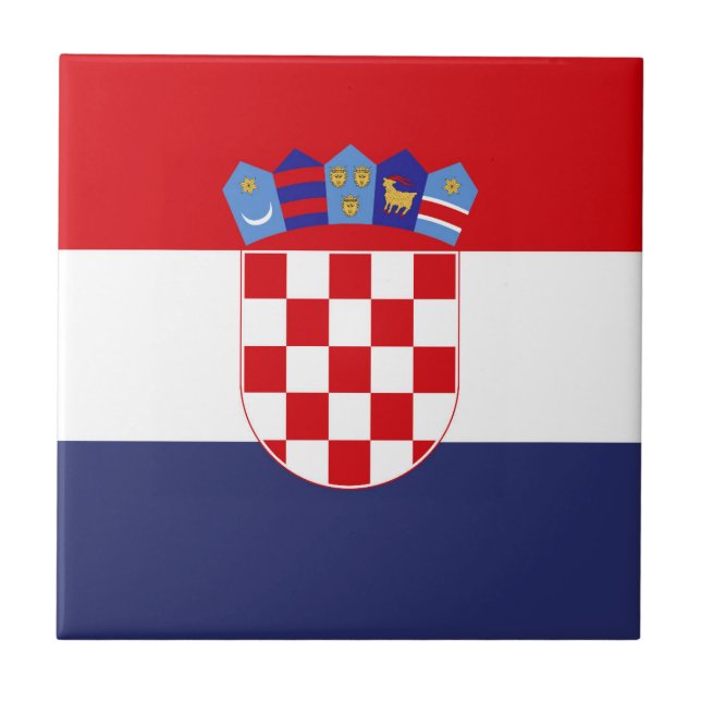 Carreau Drapeau de Croatie (Devant)
