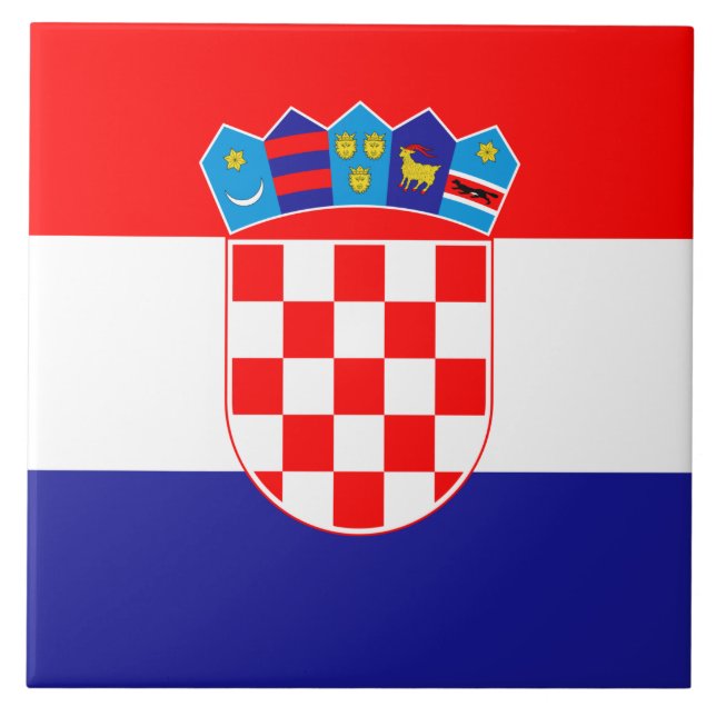 Carreau Drapeau de Croatie (Devant)