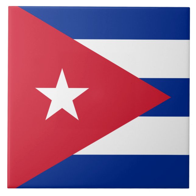 Carreau Drapeau de Cuba (Devant)