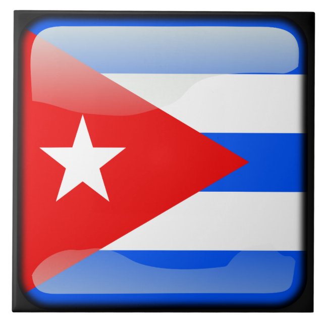 Carreau Drapeau de Cuba (Devant)