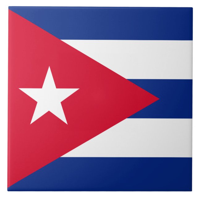 Carreau Drapeau de Cuba (Devant)