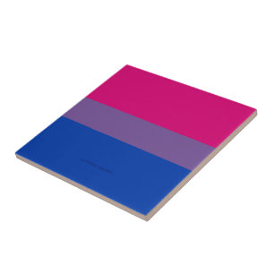 Carreau Drapeau de fierté bisexuel de SlipperyJoe's lavand