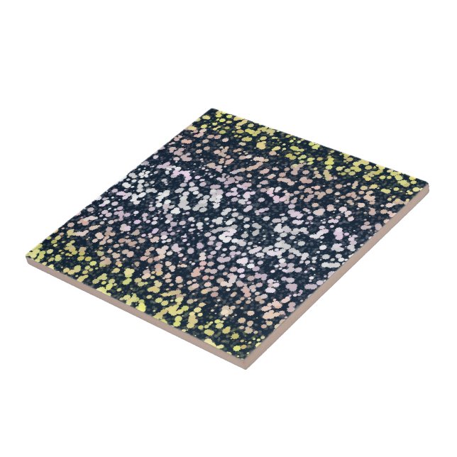 Carreau Drapeau de fierté Pangender Boho Rétro Mignon Exce (Côté)