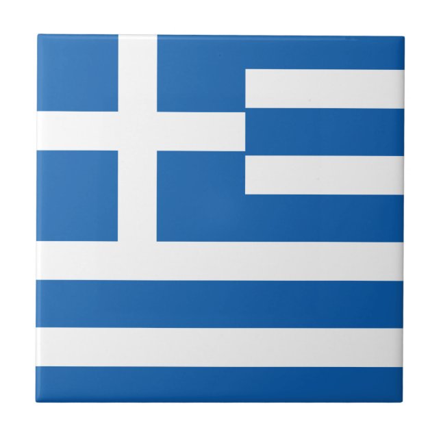 Carreau Drapeau de Grèce Drapeau grec (Devant)