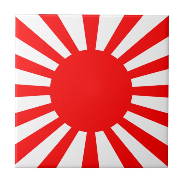 Carreau Drapeau de guerre de l'armée impériale japonaise (Devant)