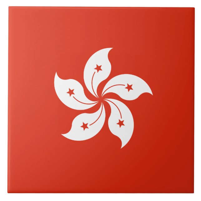 Carreau Drapeau de Hong Kong (Devant)