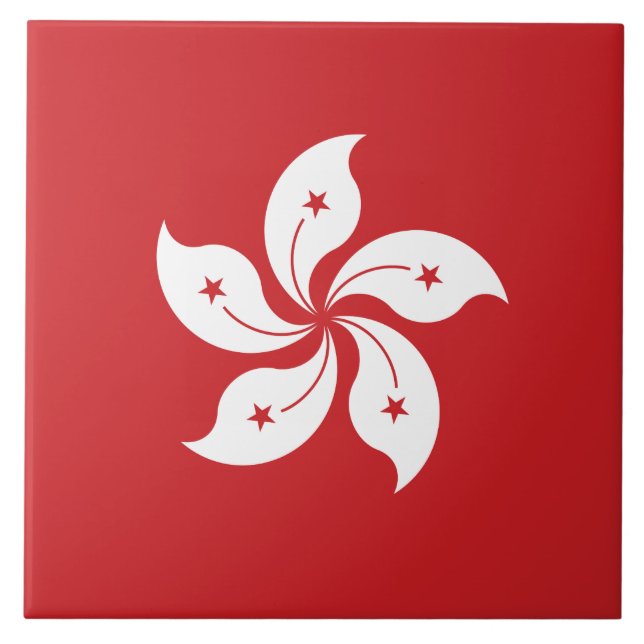 Carreau Drapeau de Hong Kong (Devant)