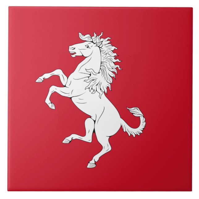 Carreau Drapeau de Kent (Cheval Blanc) (Comté d'Angleterre (Devant)