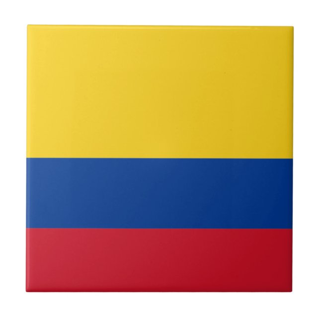 Carreau Drapeau de la Colombie Carrelage en céramique (Devant)
