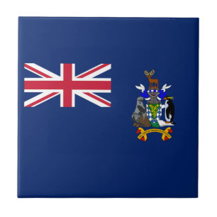 Carreau Drapeau de la Géorgie du Sud et des îles Sandwich