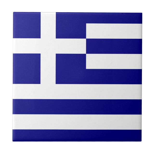 Carreau Drapeau de la Grèce (Devant)