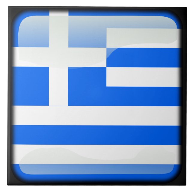 Carreau Drapeau de la Grèce (Devant)