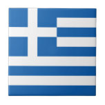 Carreau Drapeau de la Grèce<br><div class="desc">Drapeau patriotique de la Grèce.</div>
