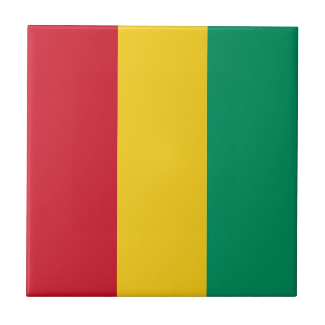 Carreau Drapeau de la Guinée (Devant)