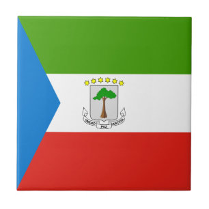 Carreau Drapeau de la Guinée équatoriale