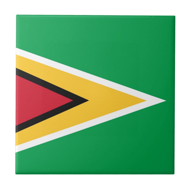 Carreau Drapeau de la Guyane (Devant)