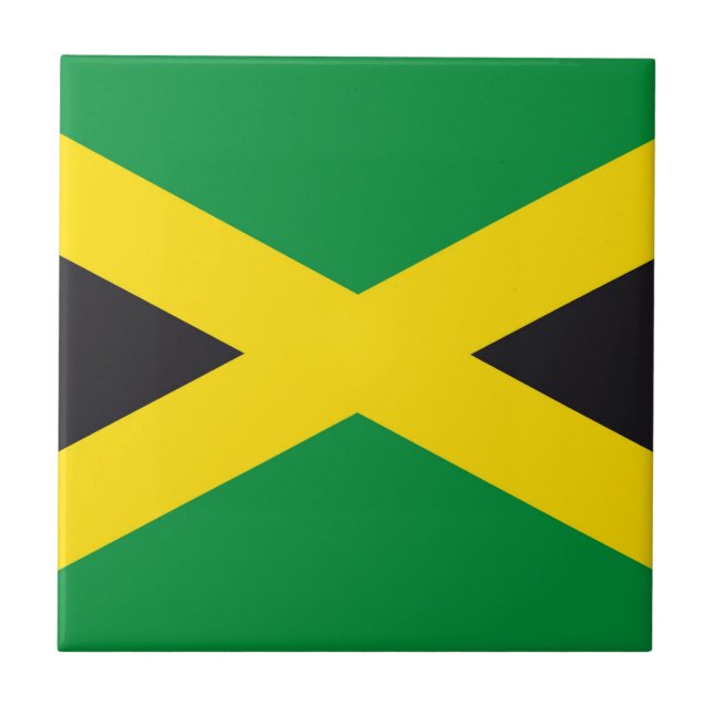 Carreau drapeau de la Jamaïque (Devant)