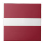 Carreau Drapeau de la Lettonie<br><div class="desc">Drapeau patriotique de la Lettonie.</div>