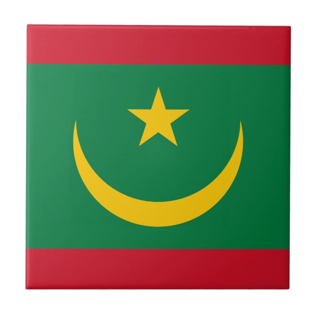 Carreau Drapeau de la Mauritanie (Devant)