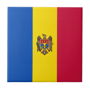 Carreau drapeau de la Moldavie