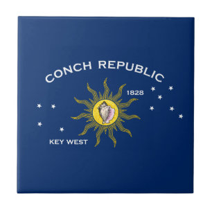 Carreau Drapeau de la République des Conques Key West Flor