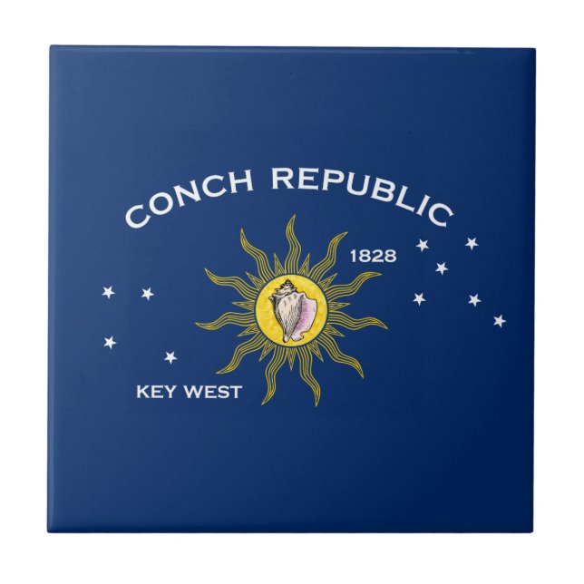 Carreau Drapeau de la République des Conques Key West Flor (Devant)