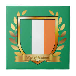 Carreau Drapeau de la République d'Irlande Shield