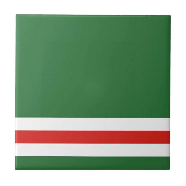 Carreau Drapeau de la République tchétchène d'Ichkérie (Devant)