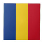Carreau Drapeau de la Roumanie<br><div class="desc">Drapeau patriotique de la Roumanie.</div>