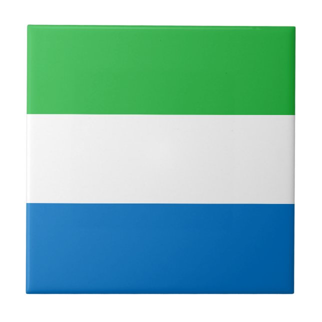 Carreau Drapeau de la Sierra Leone (Devant)