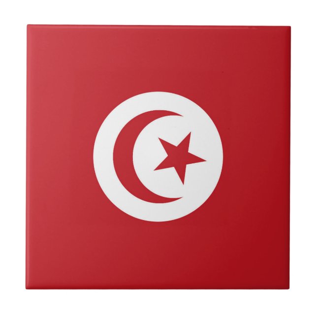 Carreau Drapeau de la Tunisie (Devant)
