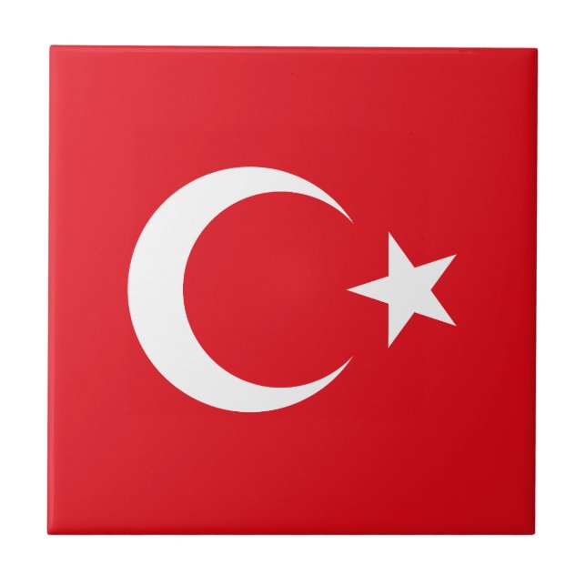Carreau Drapeau de la Turquie (Devant)