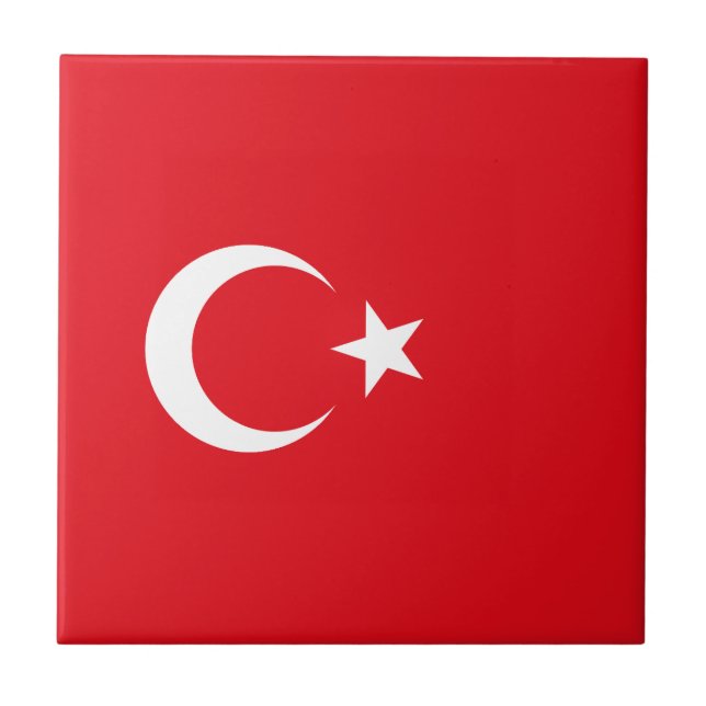 Carreau Drapeau de la Turquie (Devant)
