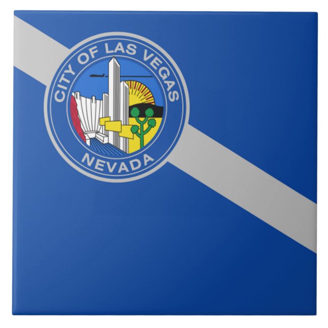 Carreau Drapeau de la ville de Las Vegas (Devant)