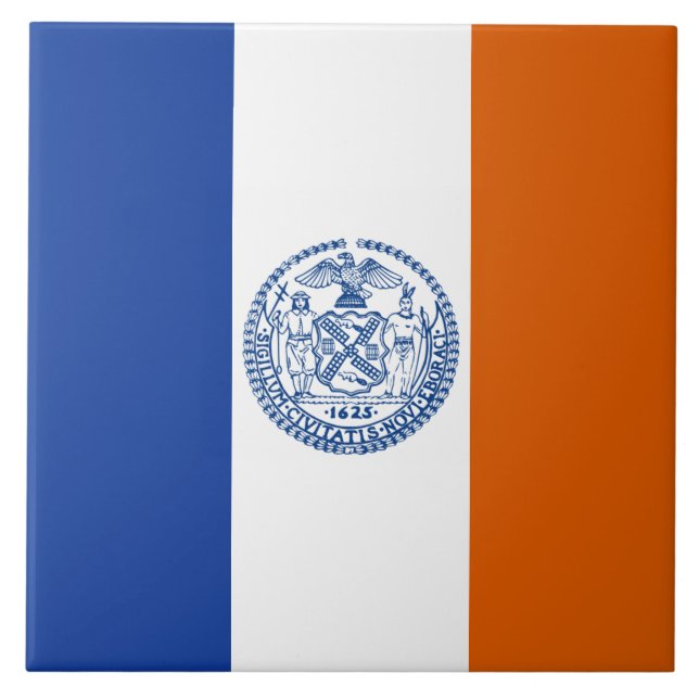 Carreau Drapeau de la ville de New York (Devant)