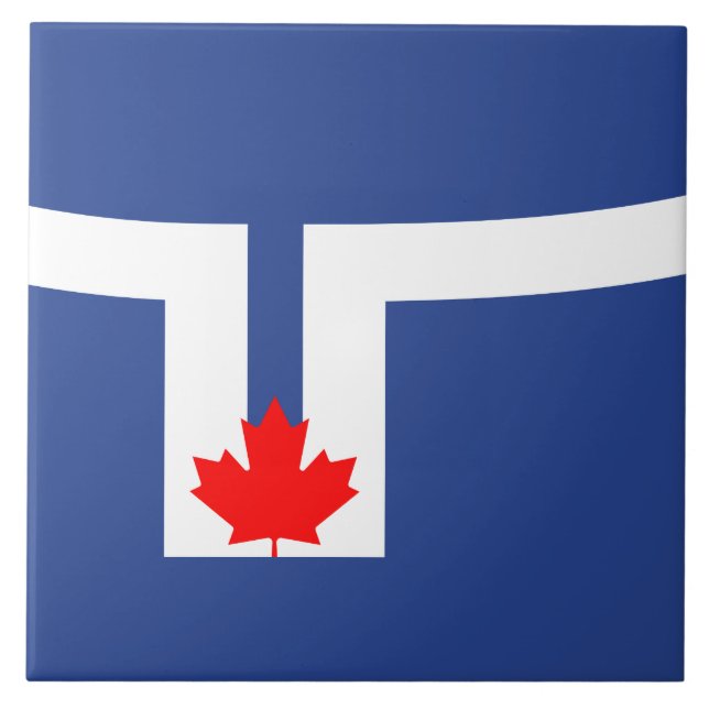Carreau Drapeau de la ville de Toronto (Canada) (Devant)