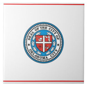Carreau Drapeau de la ville d'Oklahoma